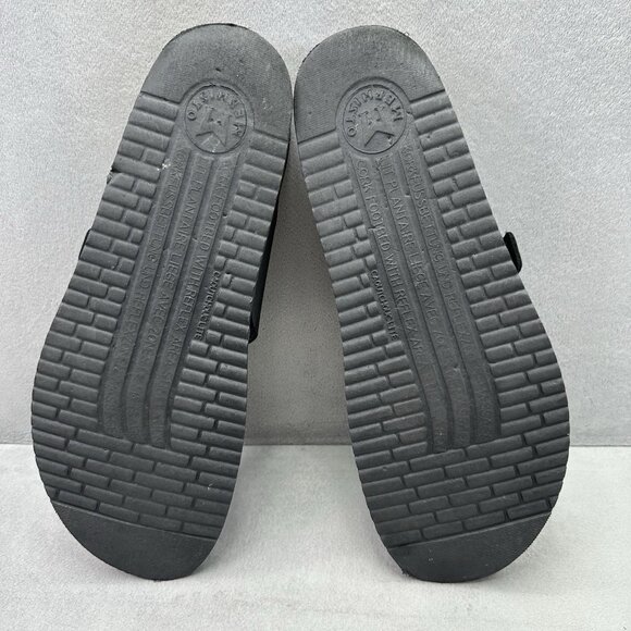 Mephisto Heleonore Womens Size 11 (41) Thong Sandals Black Braided Leather - Picture 7 of 9